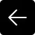 Seta para esquerda branca com fundo preto